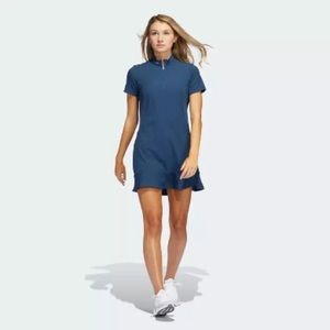 Adidas Ladies Frill Golf Dress - Navy